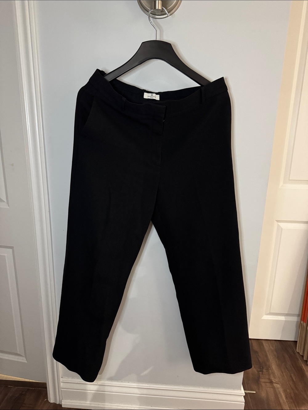Babaton Black Wide-Leg Trousers